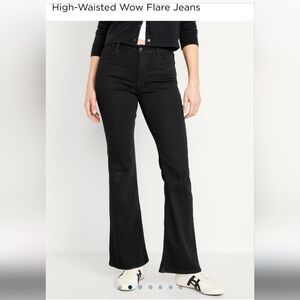 Old navy high waist black flare jeans